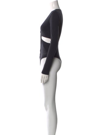 Fleur Du Mal V-Neck Long Sleeve Bodysuit
