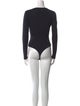 Fleur Du Mal V-Neck Long Sleeve Bodysuit