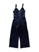 Fleur Du Mal Silk V-Neck Jumpsuit
