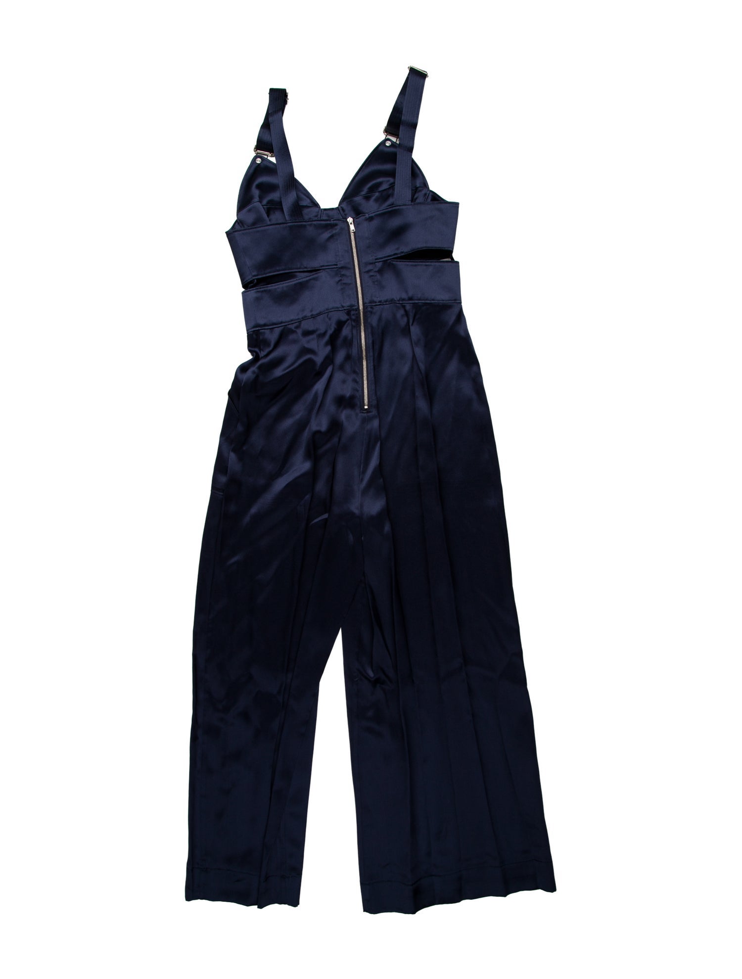 Fleur Du Mal Silk V-Neck Jumpsuit
