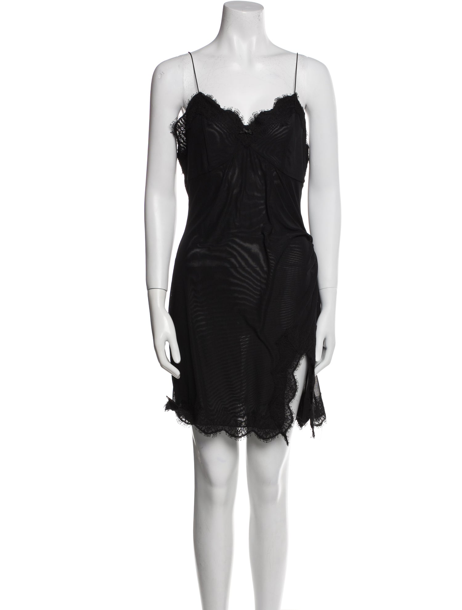 Fleur Du Mal V-Neck Mini Dress