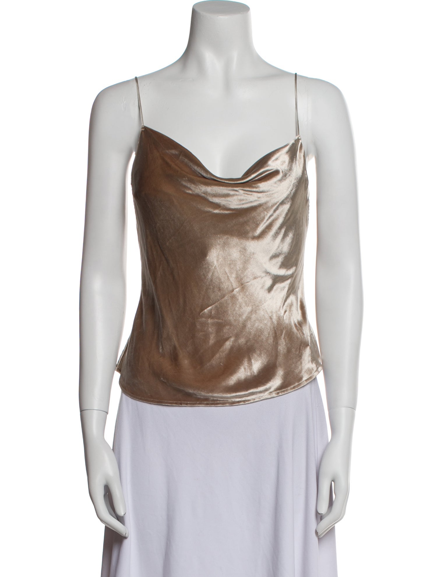 Fleur Du Mal Cowl Neck Sleeveless Top