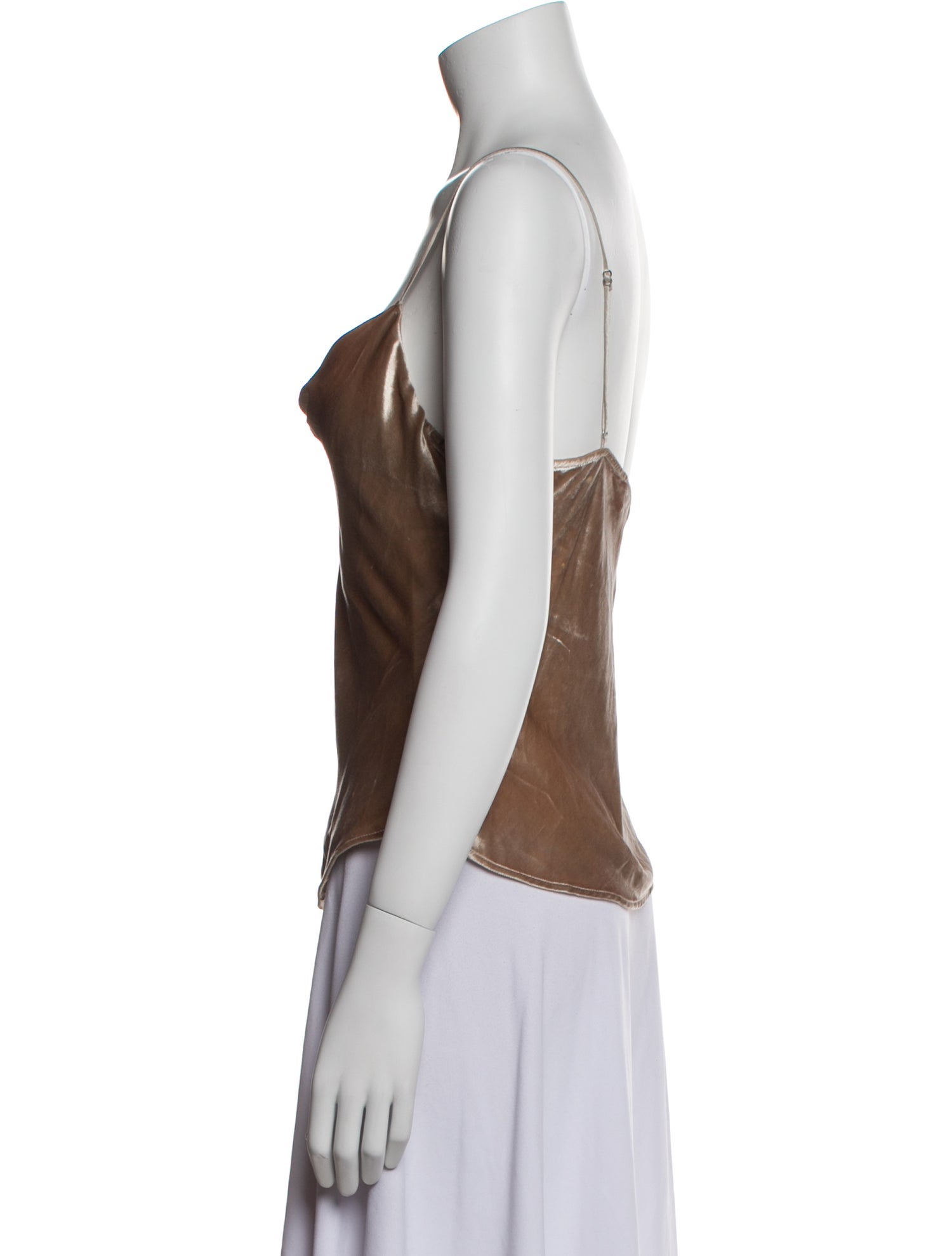 Fleur Du Mal Cowl Neck Sleeveless Top