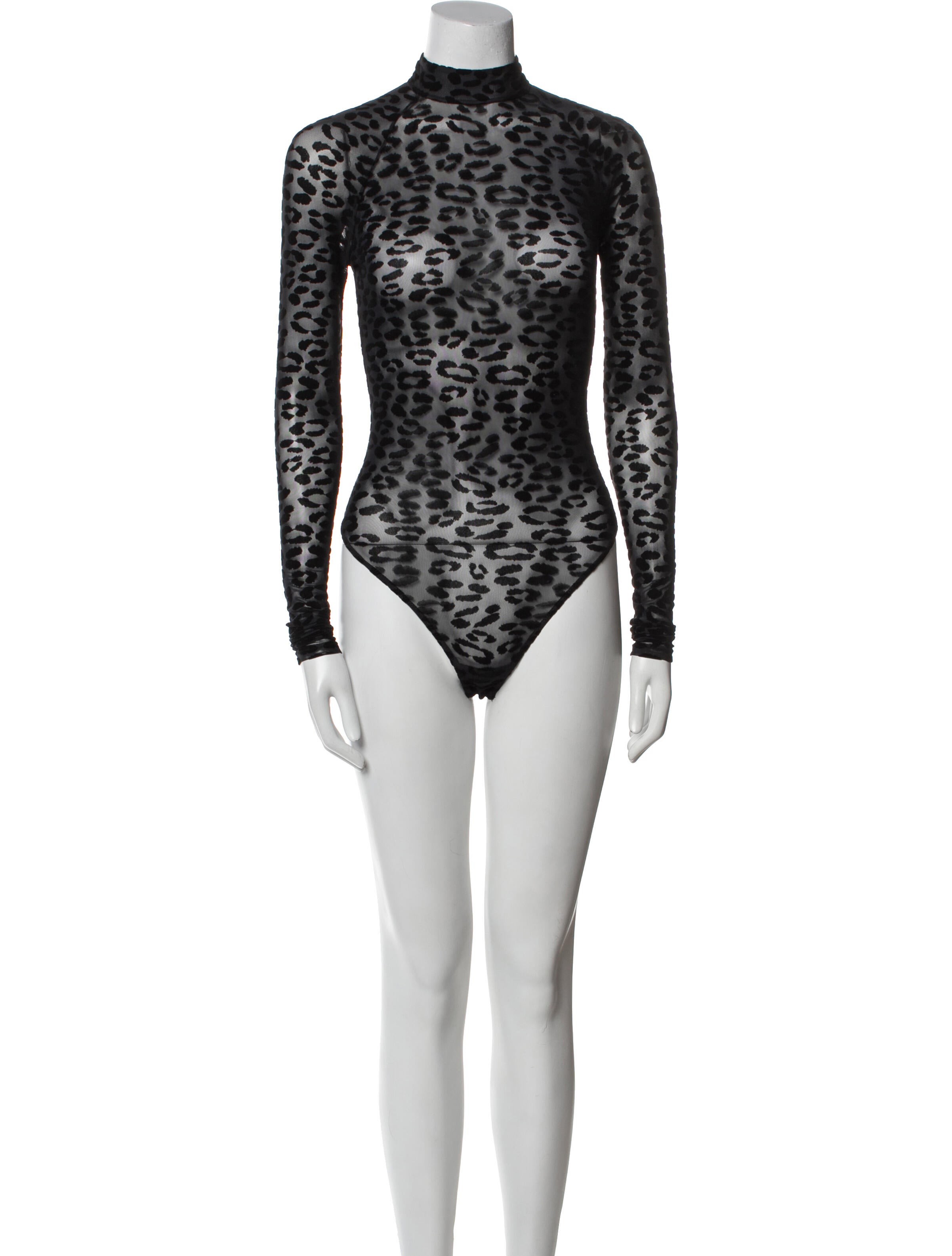 Fleur Du Mal Lace Pattern Turtleneck Bodysuit w/ Tags