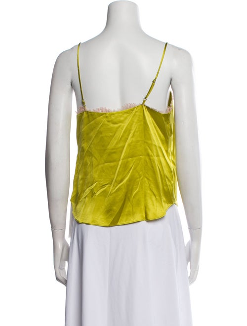 Fleur Du Mal Silk Square Neckline Top