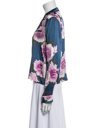 Fleur Du Mal Silk Printed Pajamas