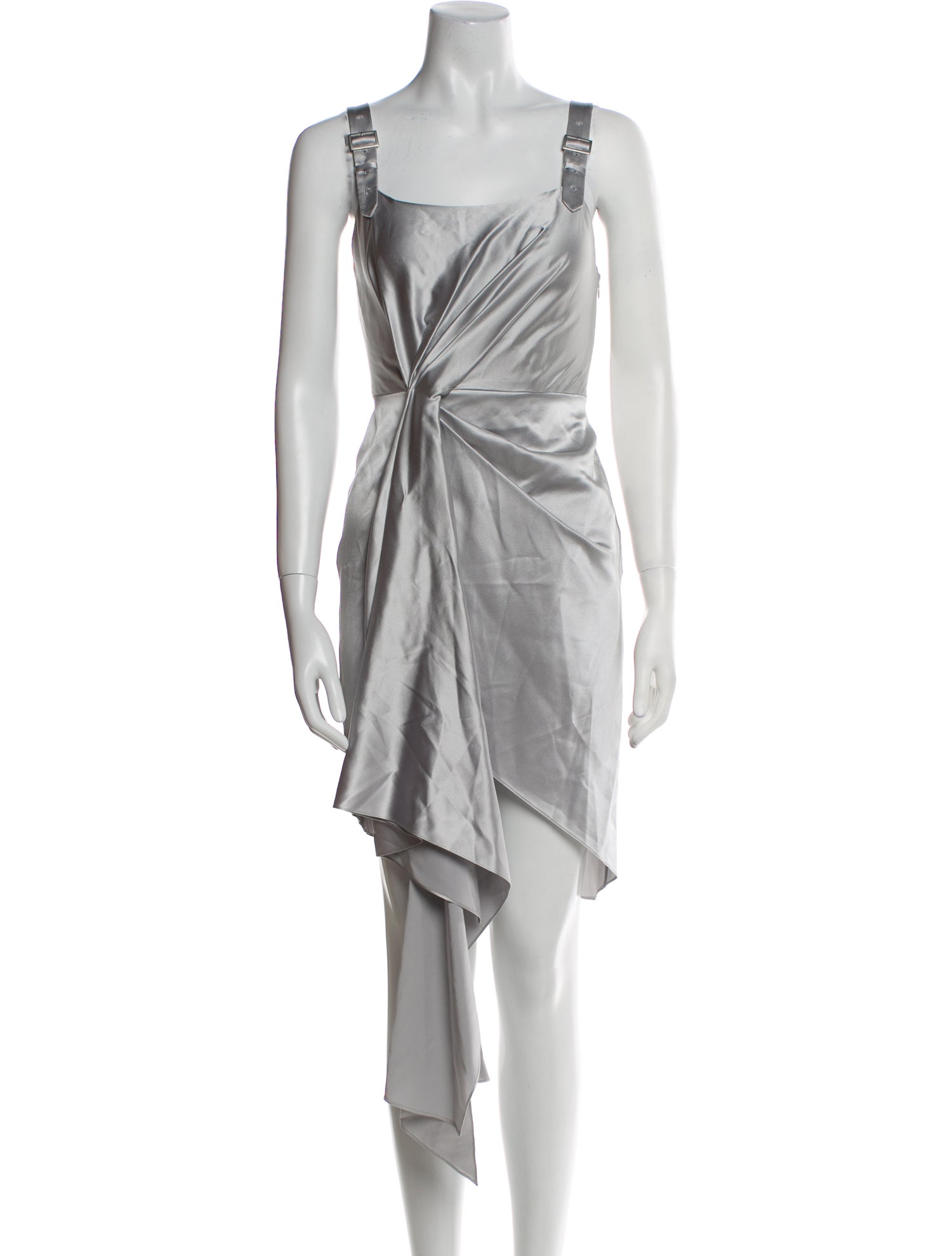 Fleur Du Mal Square Neckline Knee-Length Dress