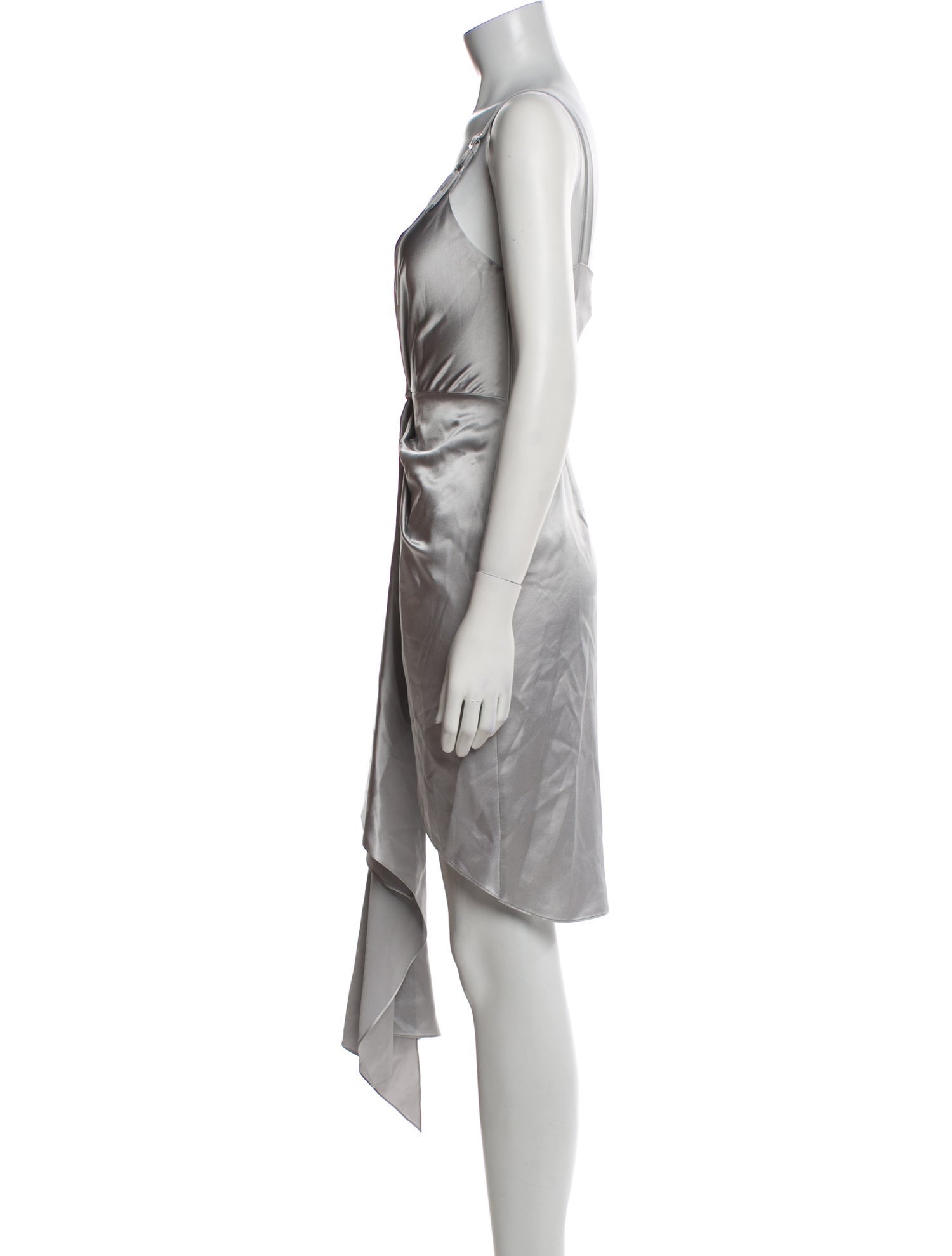 Fleur Du Mal Square Neckline Knee-Length Dress