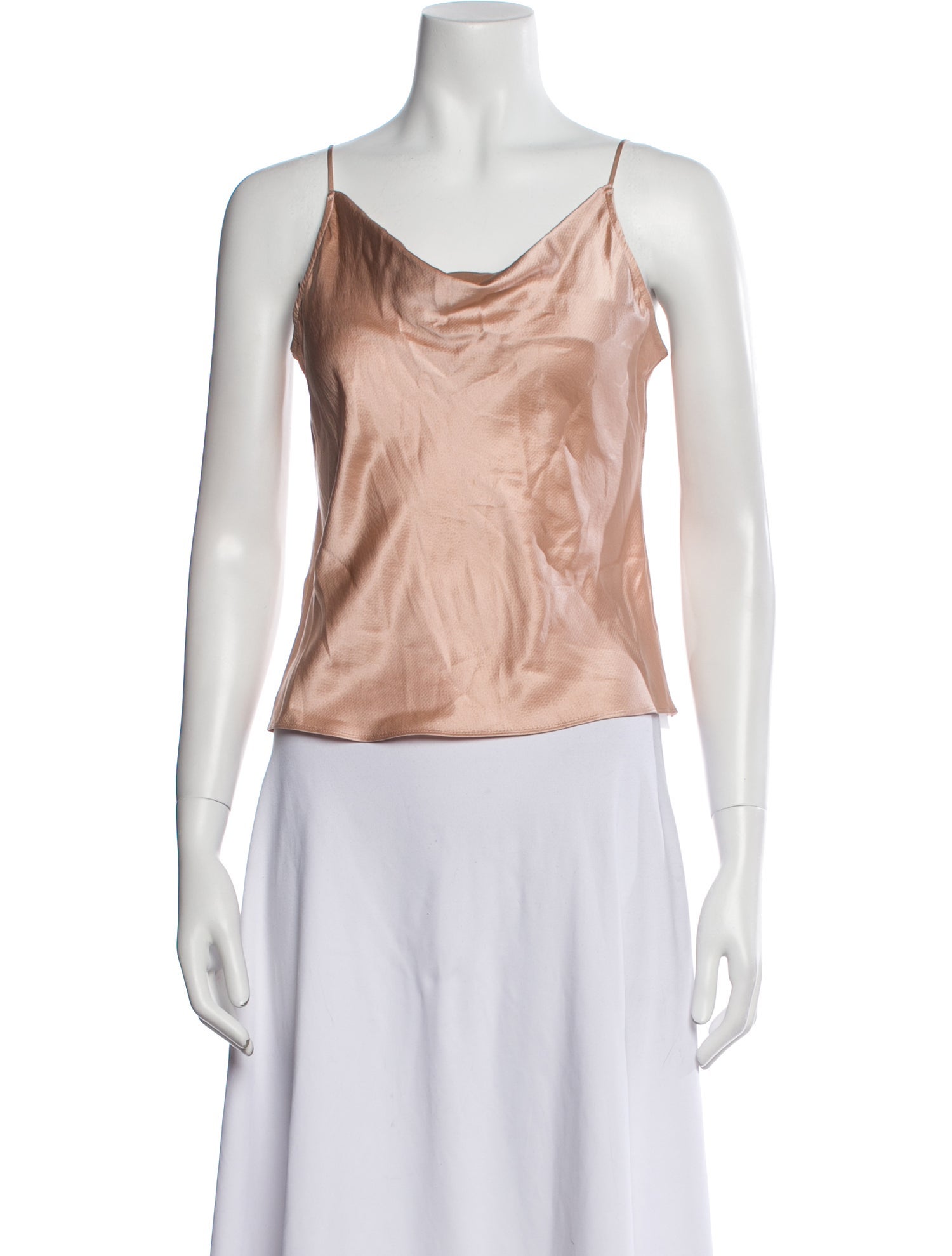 Fleur Du Mal Silk Cowl Neck Top