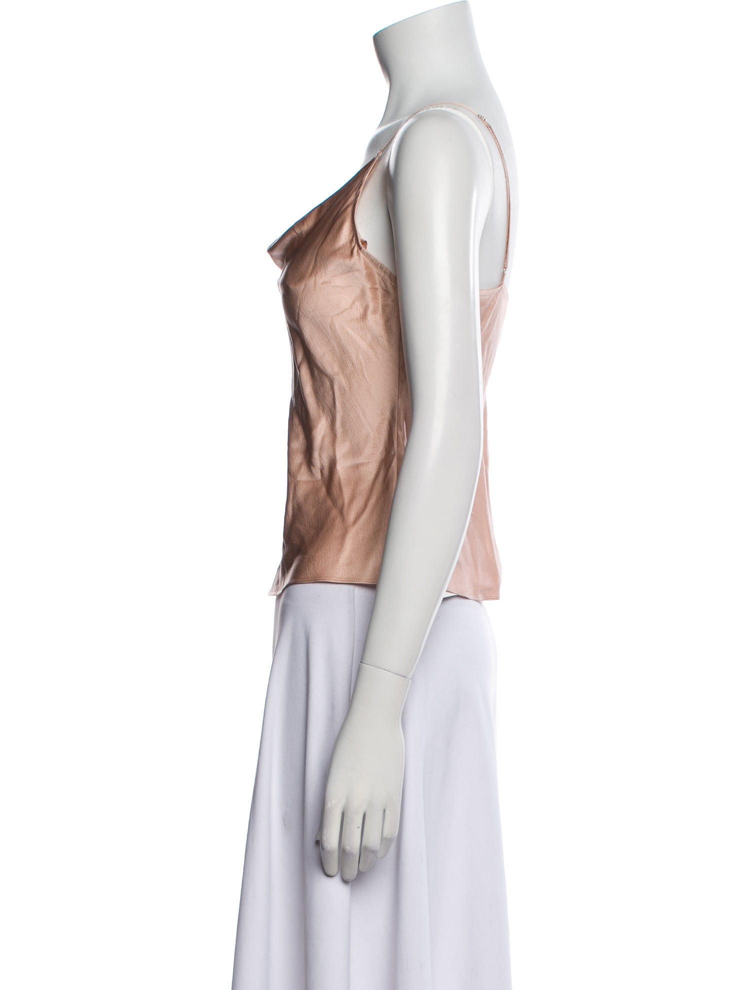Fleur Du Mal Silk Cowl Neck Top
