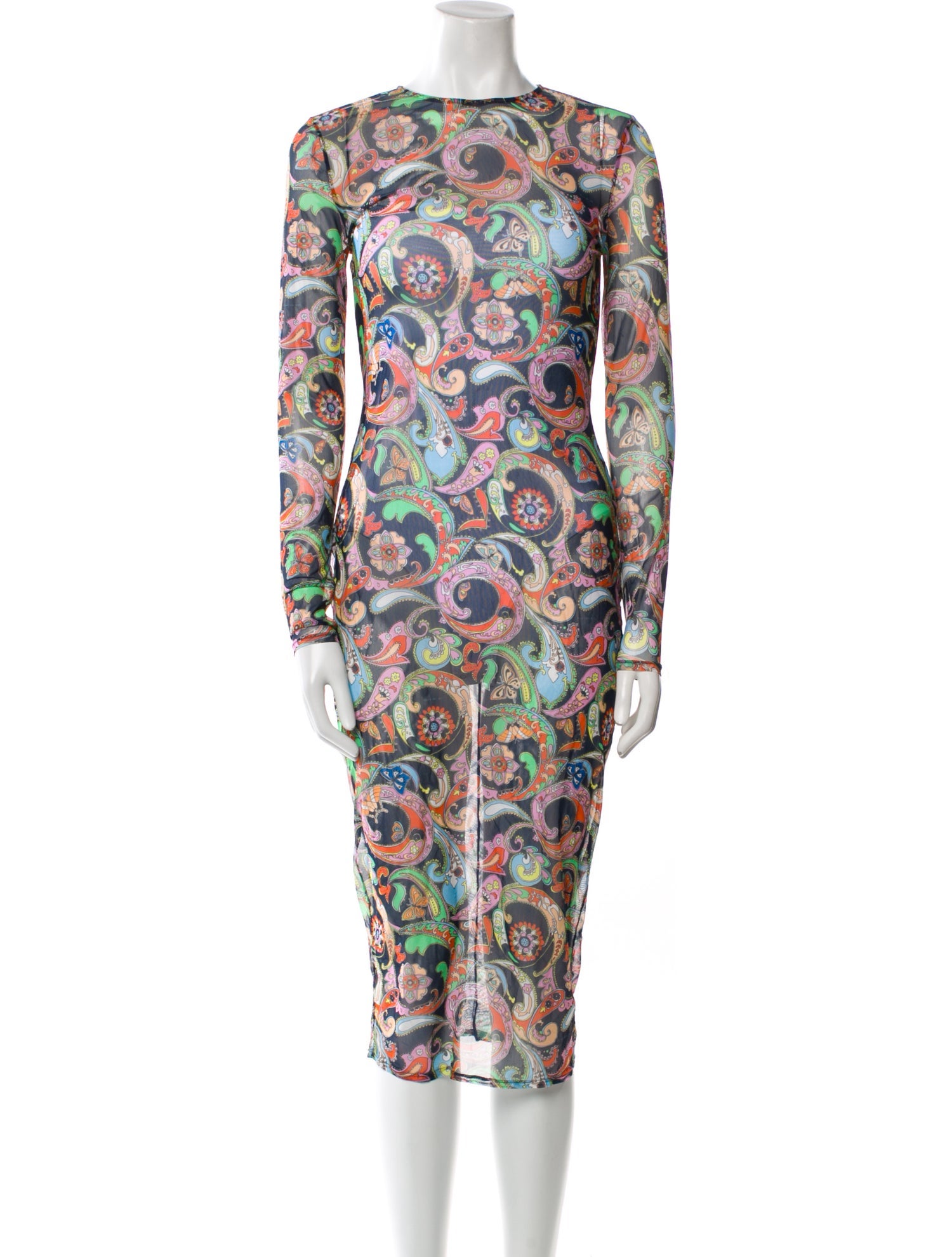 Fleur Du Mal Paisley Print Midi Length Dress