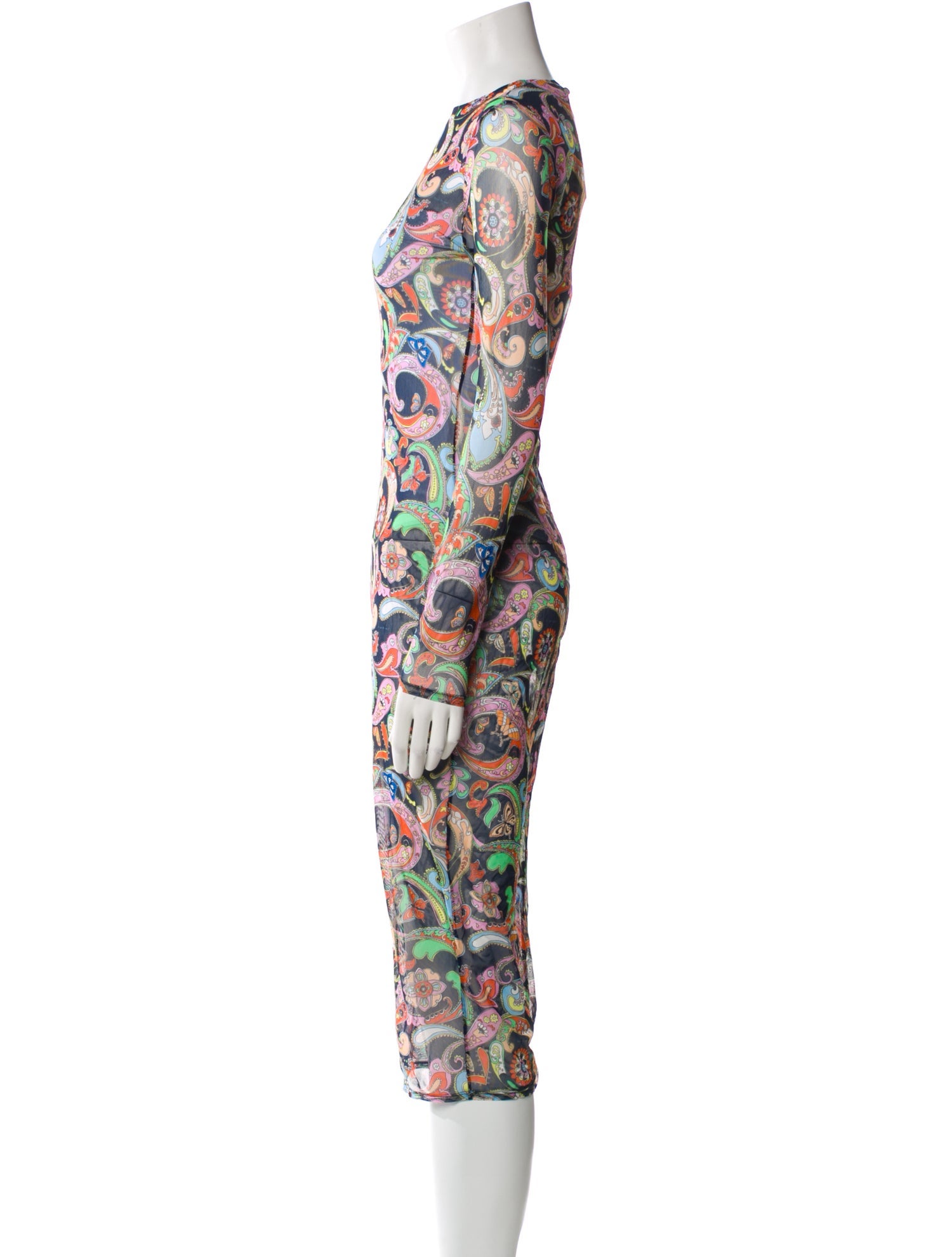 Fleur Du Mal Paisley Print Midi Length Dress