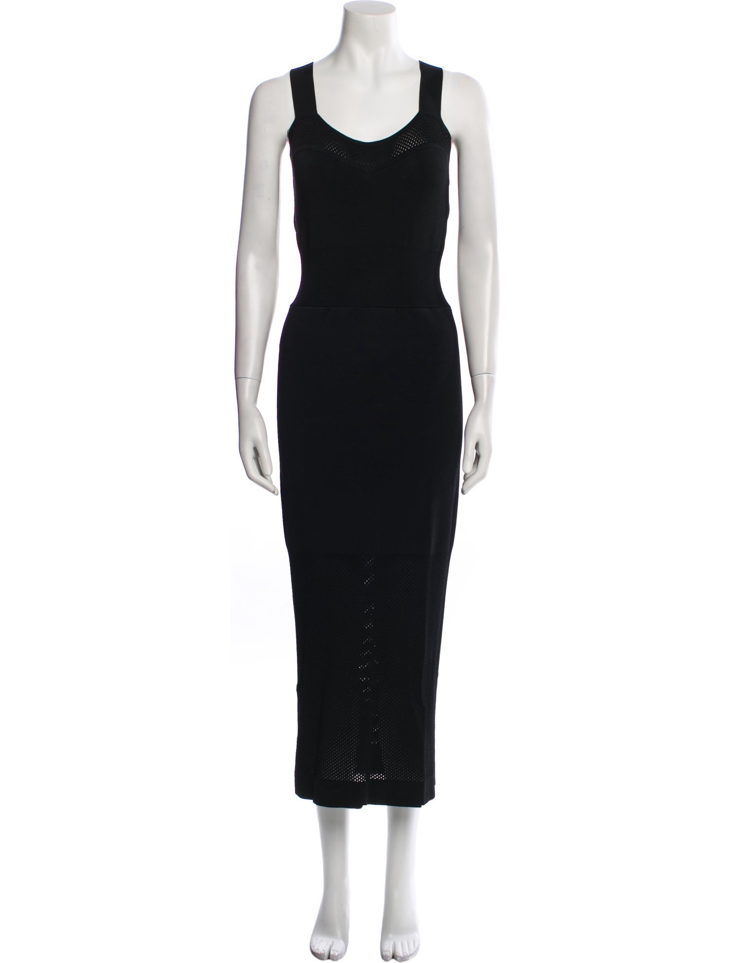 Fleur Du Mal Scoop Neck Long Dress