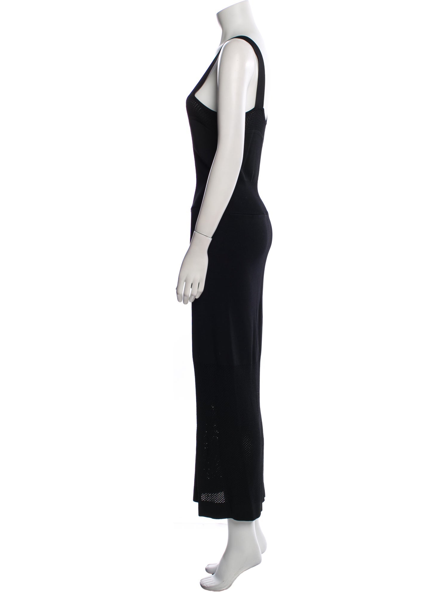 Fleur Du Mal Scoop Neck Long Dress