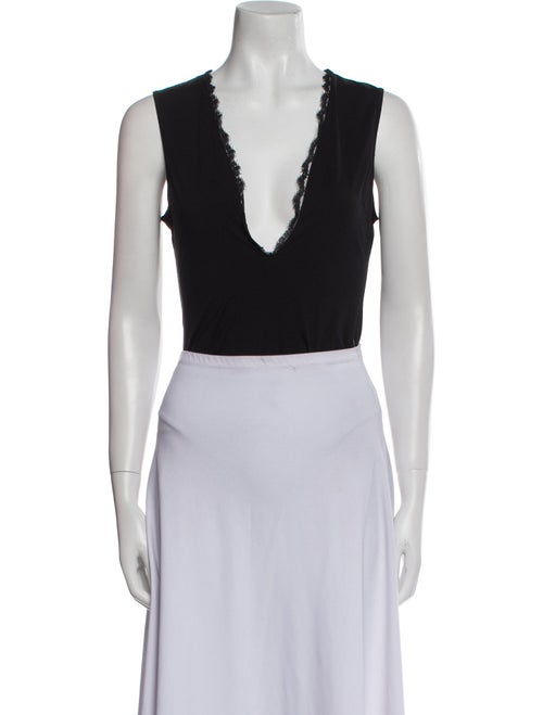 Fleur Du Mal V-Neck Sleeveless Crop Top