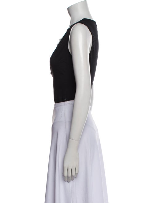 Fleur Du Mal V-Neck Sleeveless Crop Top