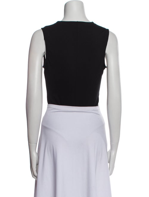 Fleur Du Mal V-Neck Sleeveless Crop Top