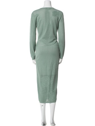 Fleur Du Mal Scoop Neck Long Dress