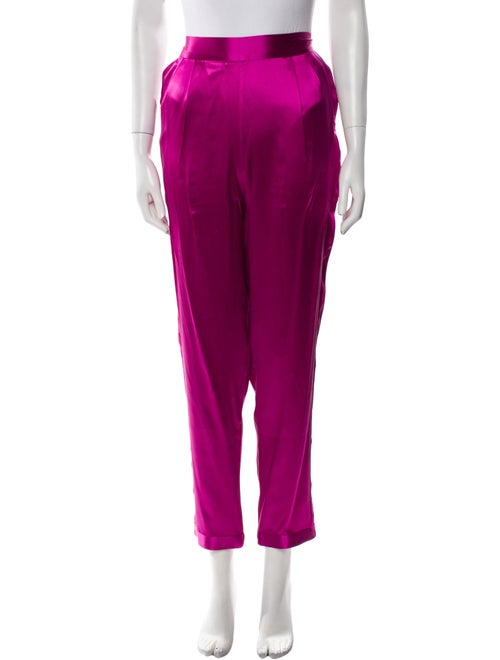 Fleur Du Mal Silk Straight Leg Pants