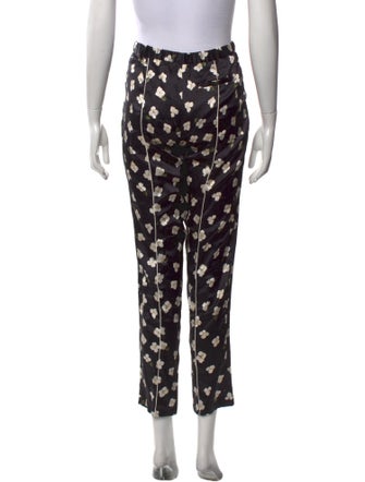 Fleur Du Mal Silk Straight Leg Pants