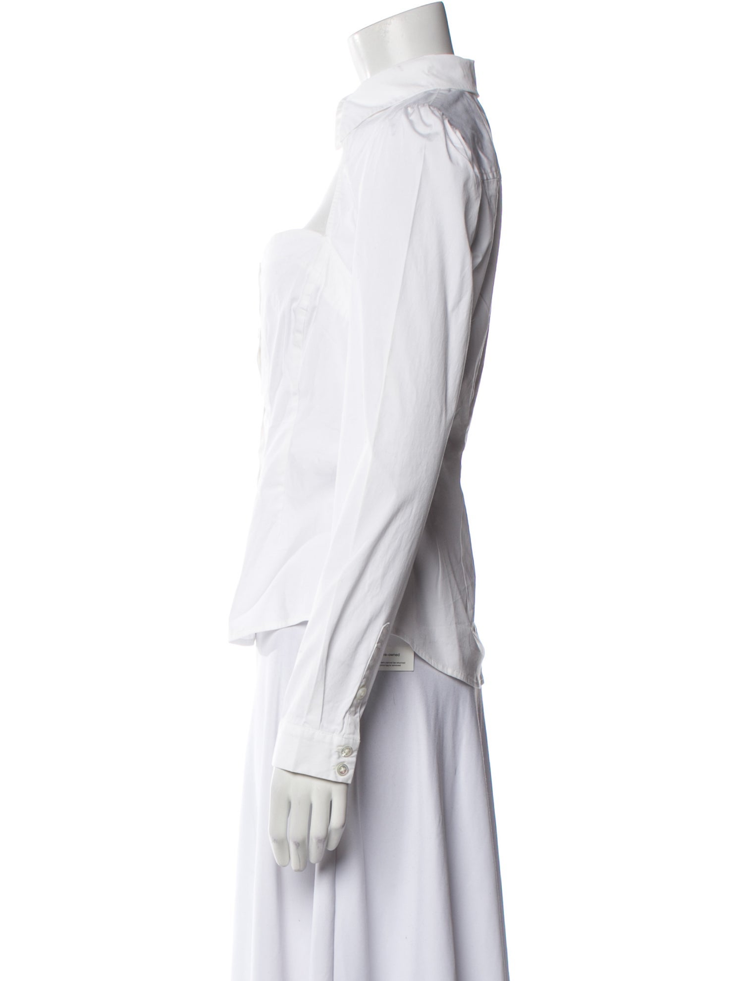 Fleur Du Mal Long Sleeve Button-Up Top