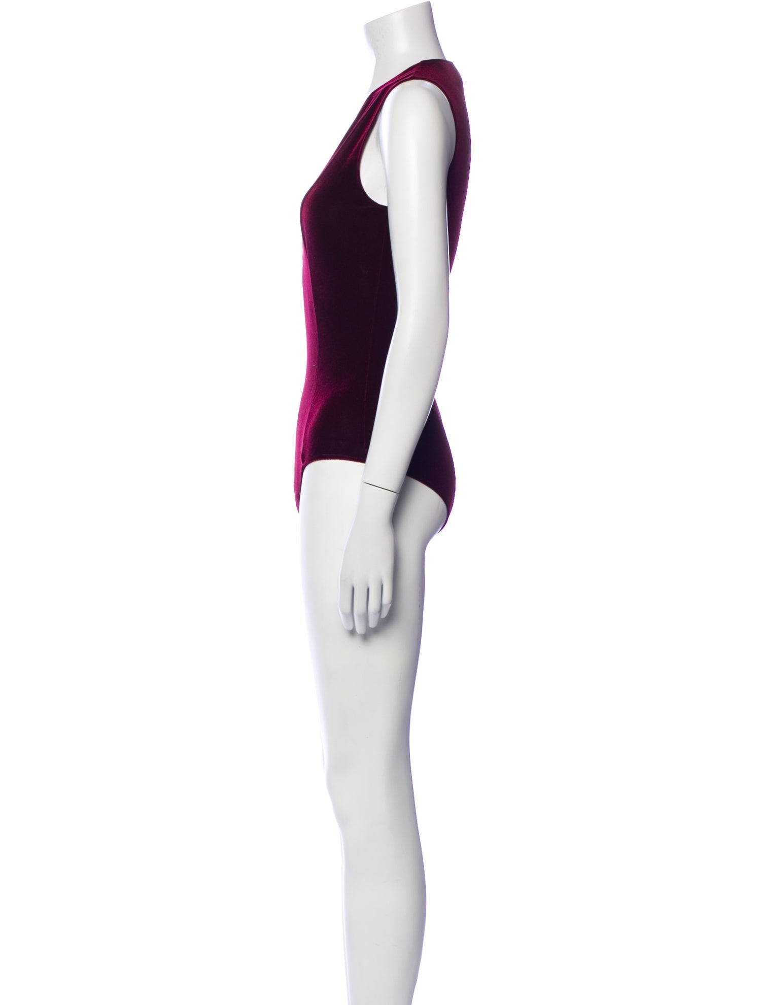 Fleur Du Mal V-Neck Sleeveless Bodysuit