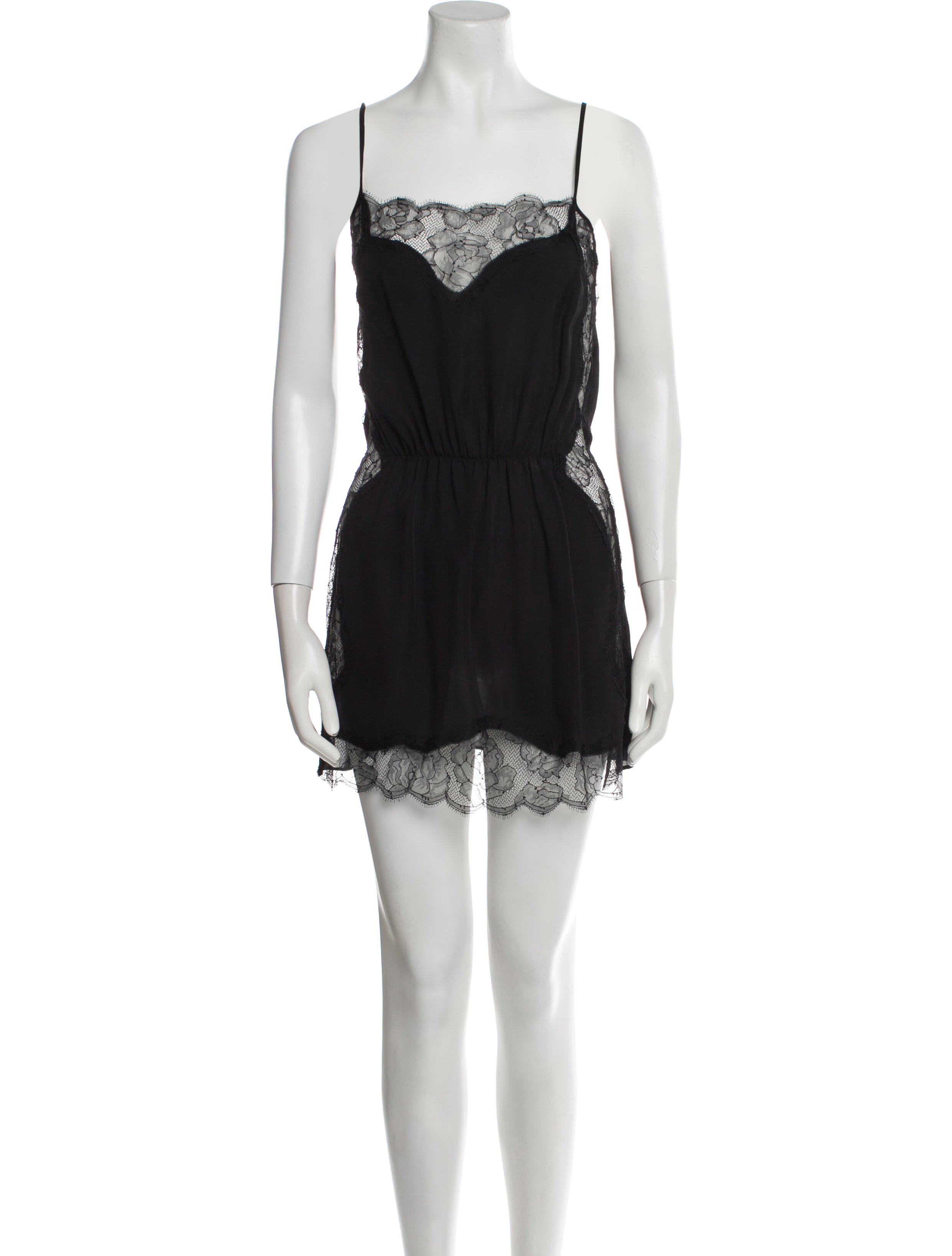 Fleur Du Mal Silk Mini Dress
