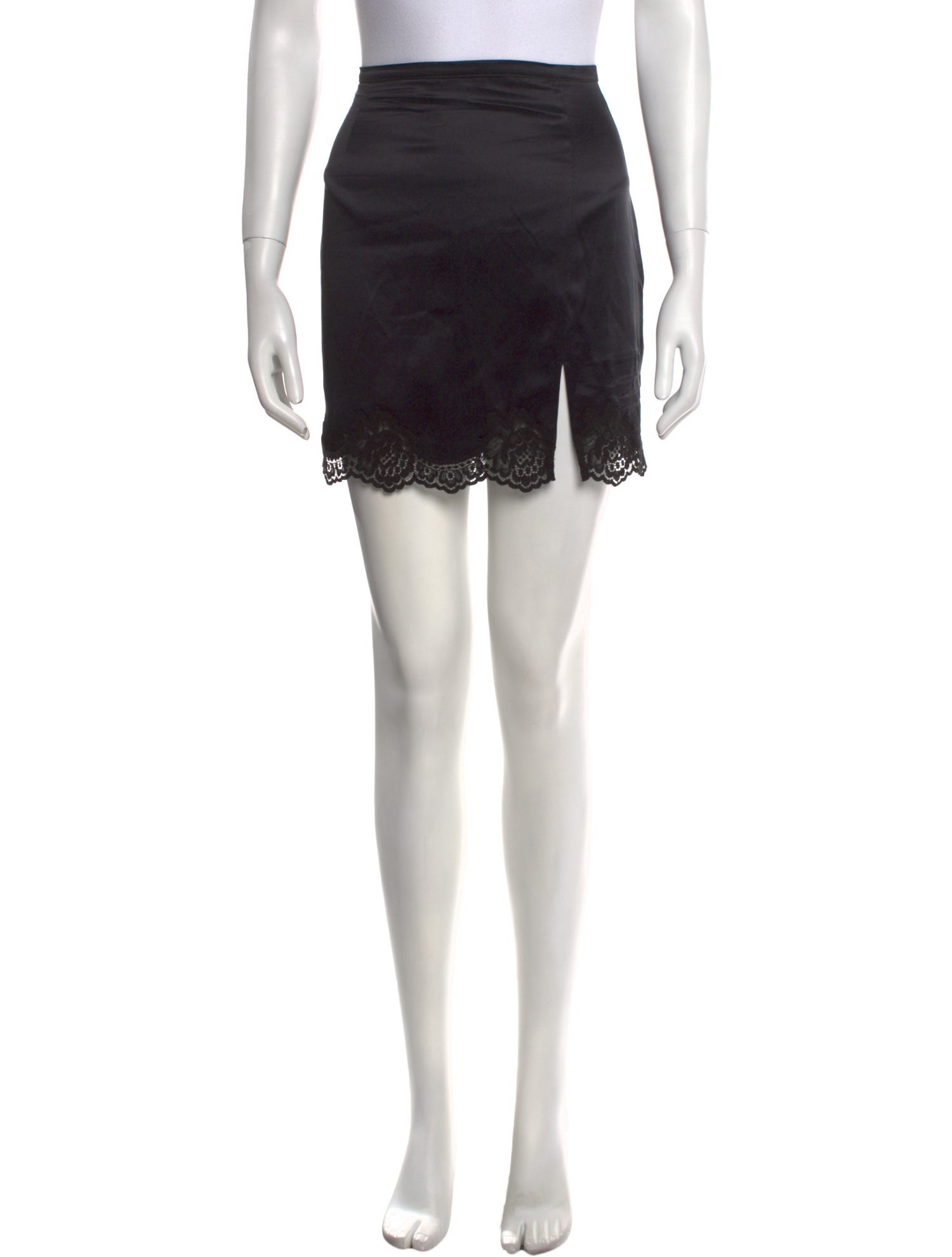 Fleur Du Mal Silk Mini Skirt