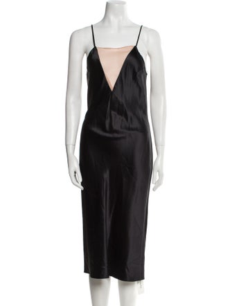 Fleur Du Mal Silk Midi Length Dress