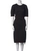 Fleur Du Mal Crew Neck Midi Length Dress
