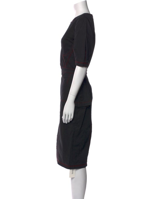 Fleur Du Mal Crew Neck Midi Length Dress