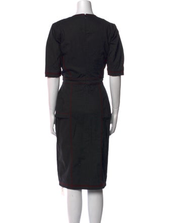 Fleur Du Mal Crew Neck Midi Length Dress