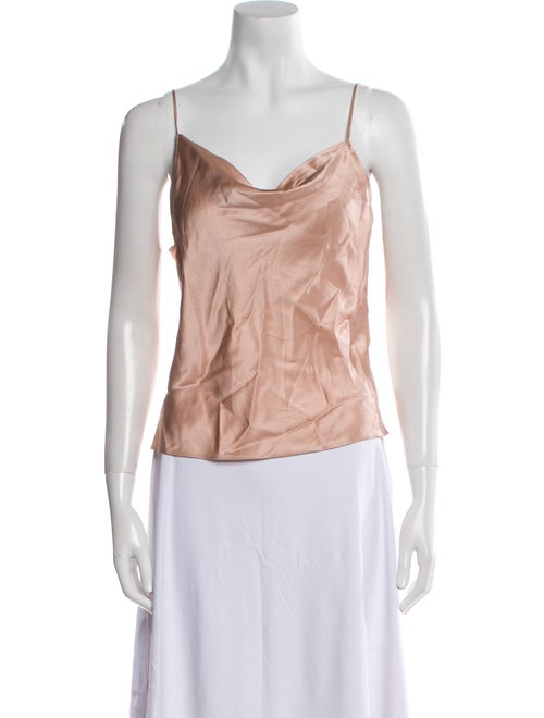 Fleur Du Mal Silk Cowl Neck Top