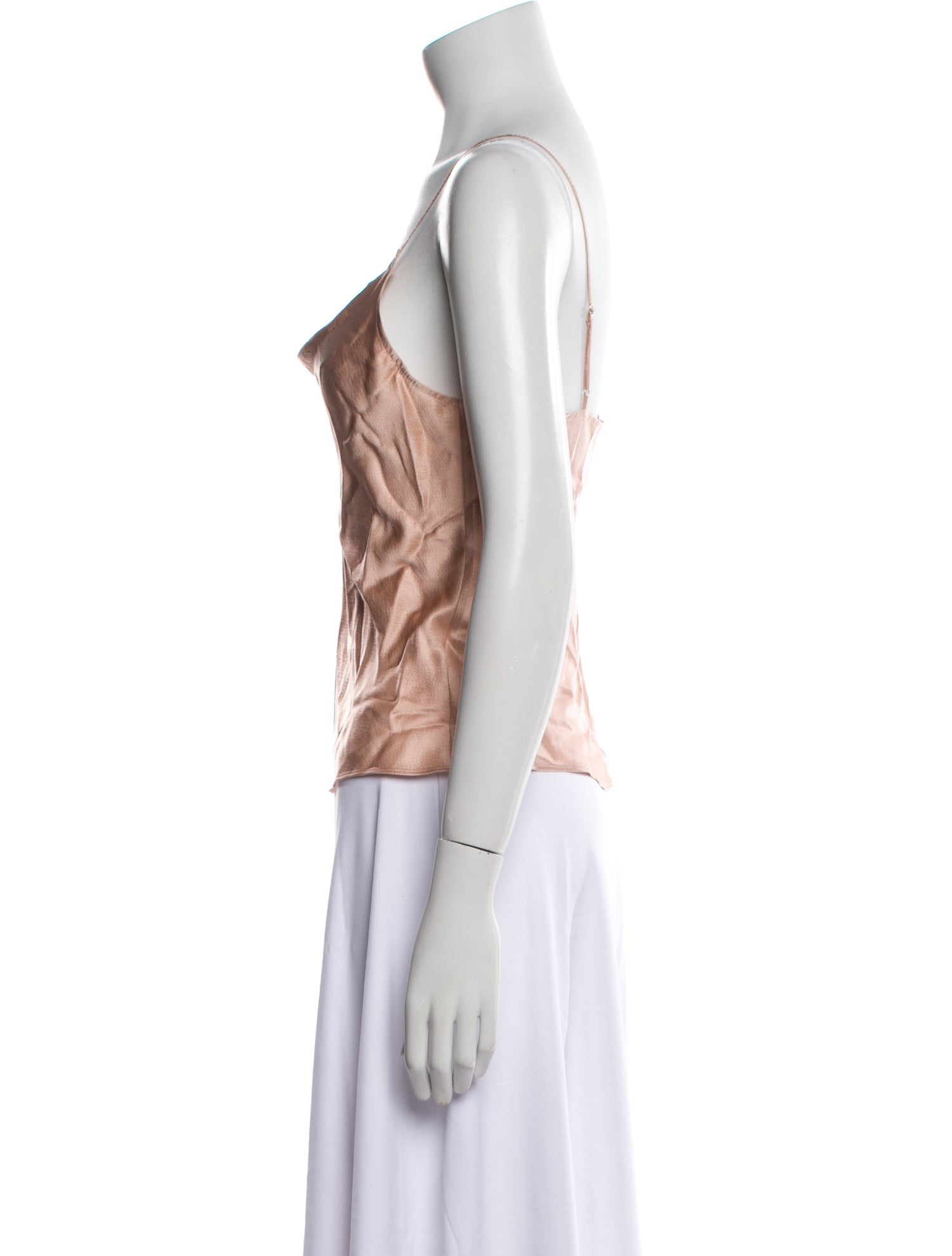 Fleur Du Mal Silk Cowl Neck Top