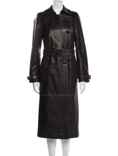 Fleur Du Mal Leather Trench Coat