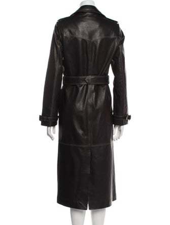 Fleur Du Mal Leather Trench Coat
