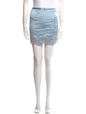 Fleur Du Mal Silk Mini Skirt