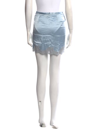 Fleur Du Mal Silk Mini Skirt