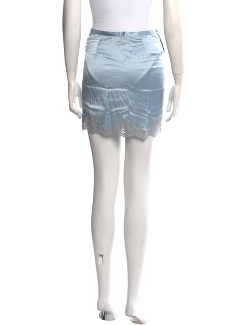 Fleur Du Mal Silk Mini Skirt