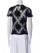 Fleur Du Mal Lace Pattern Crew Neck T-Shirt