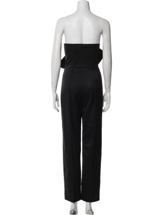Fleur Du Mal Wool Strapless Jumpsuit