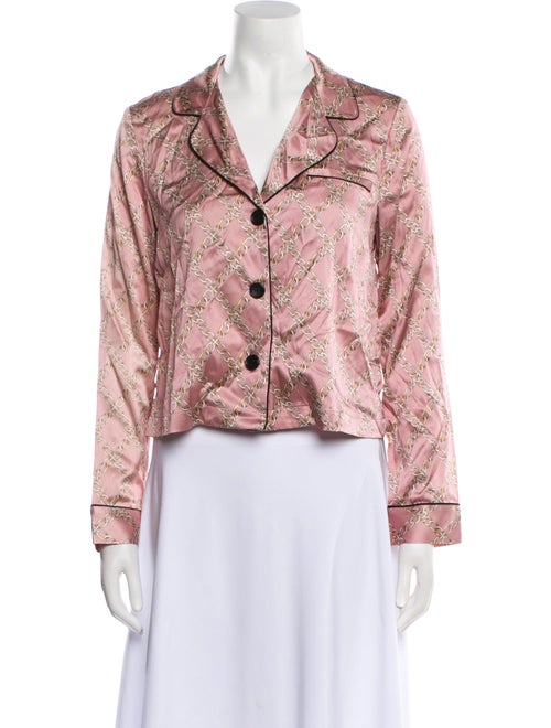 Fleur Du Mal Silk Printed Pajamas