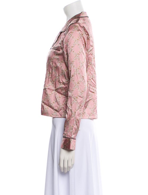 Fleur Du Mal Silk Printed Pajamas