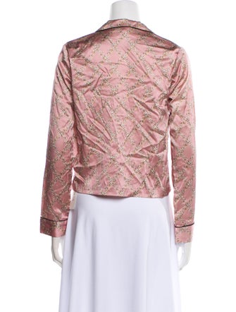 Fleur Du Mal Silk Printed Pajamas