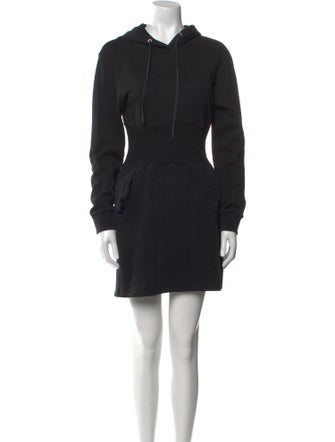 Fleur Du Mal Mock Neck Mini Dress