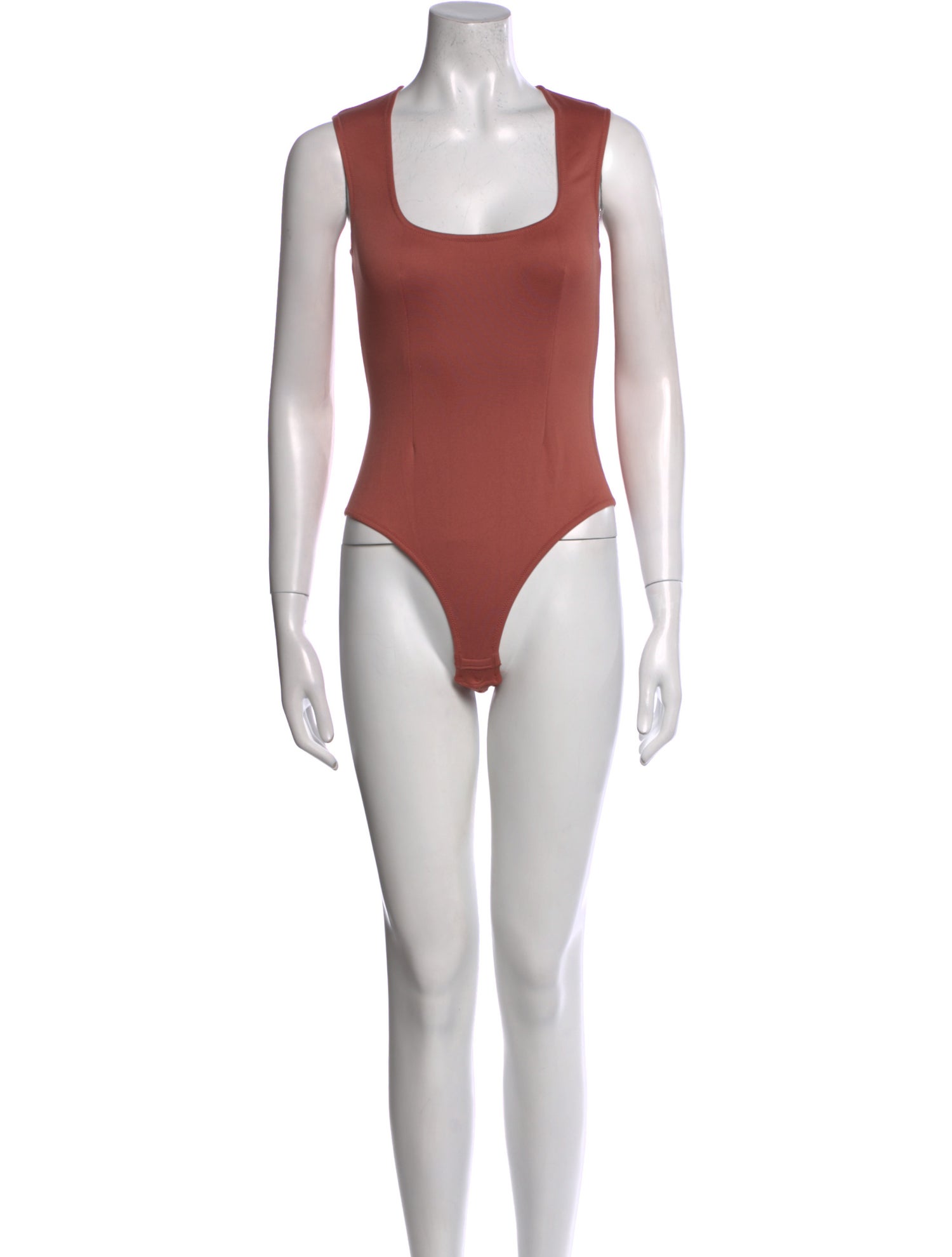 Fleur Du Mal Square Neckline Sleeveless Bodysuit