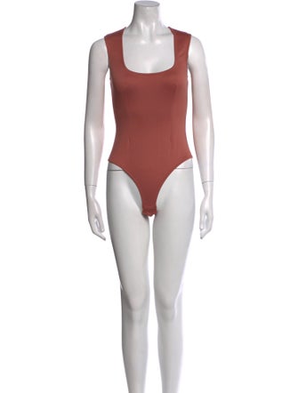 Fleur Du Mal Square Neckline Sleeveless Bodysuit