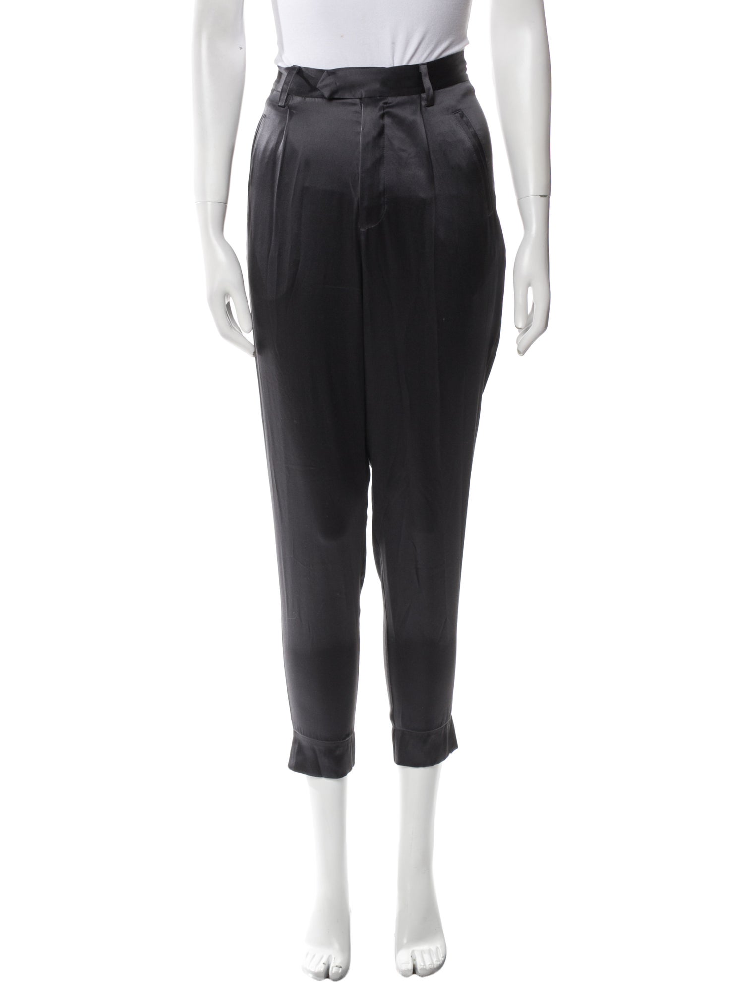 Fleur Du Mal Silk Skinny Leg Pants