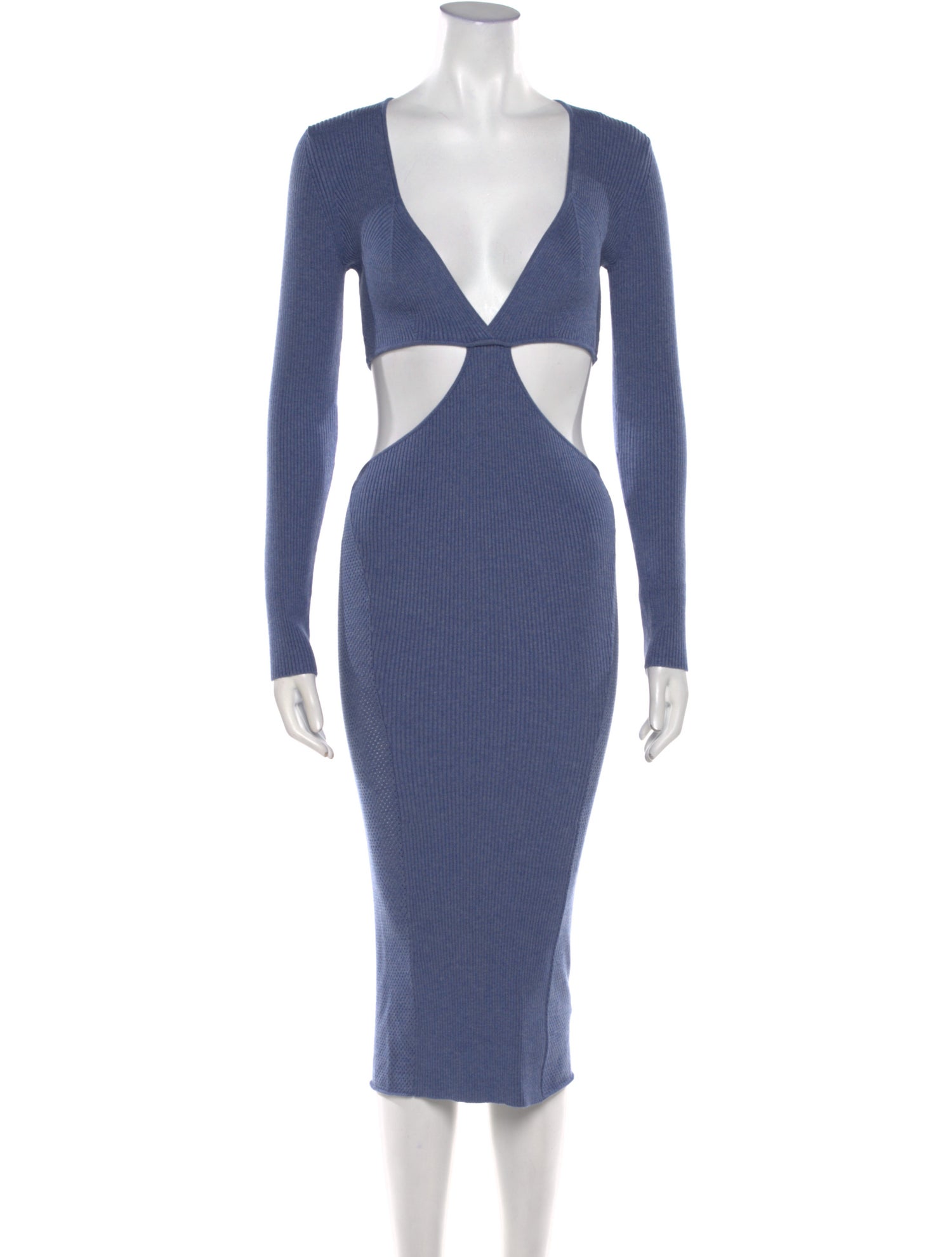 Fleur Du Mal V-Neck Midi Length Dress w/ Tags