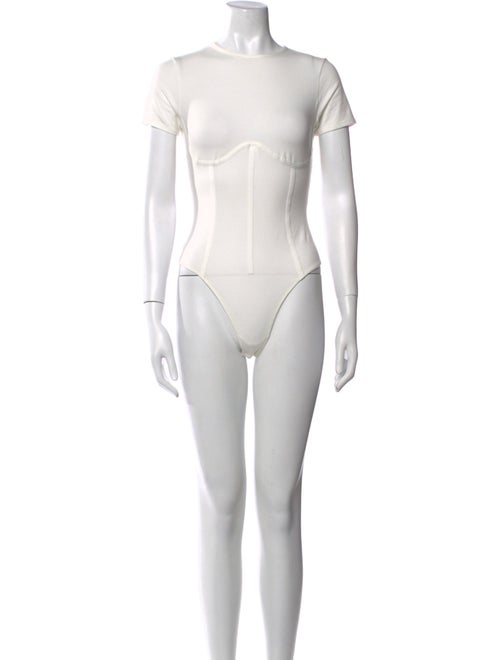 Fleur Du Mal Crew Neck Short Sleeve Bodysuit